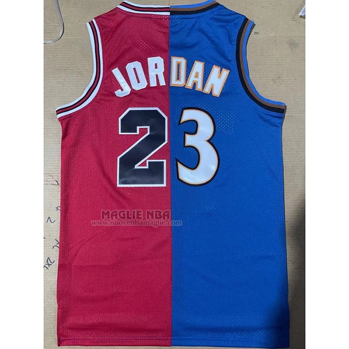 Maglia
 Michael Jordan NO 23 Chicago Bulls Washington Wizards Split Blu
 Rosso
